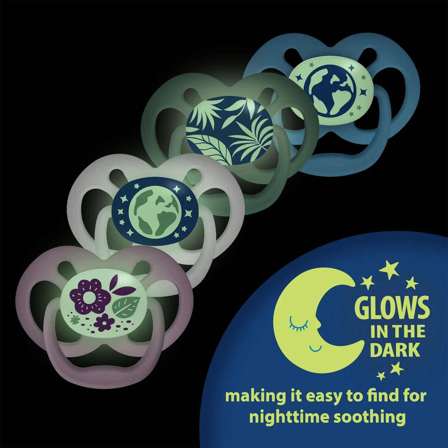 Dr. Brown's™ Advantage™ Glow-in-the-Dark Pacifiers, Ages 6-18 months, 2 Count - Image 7