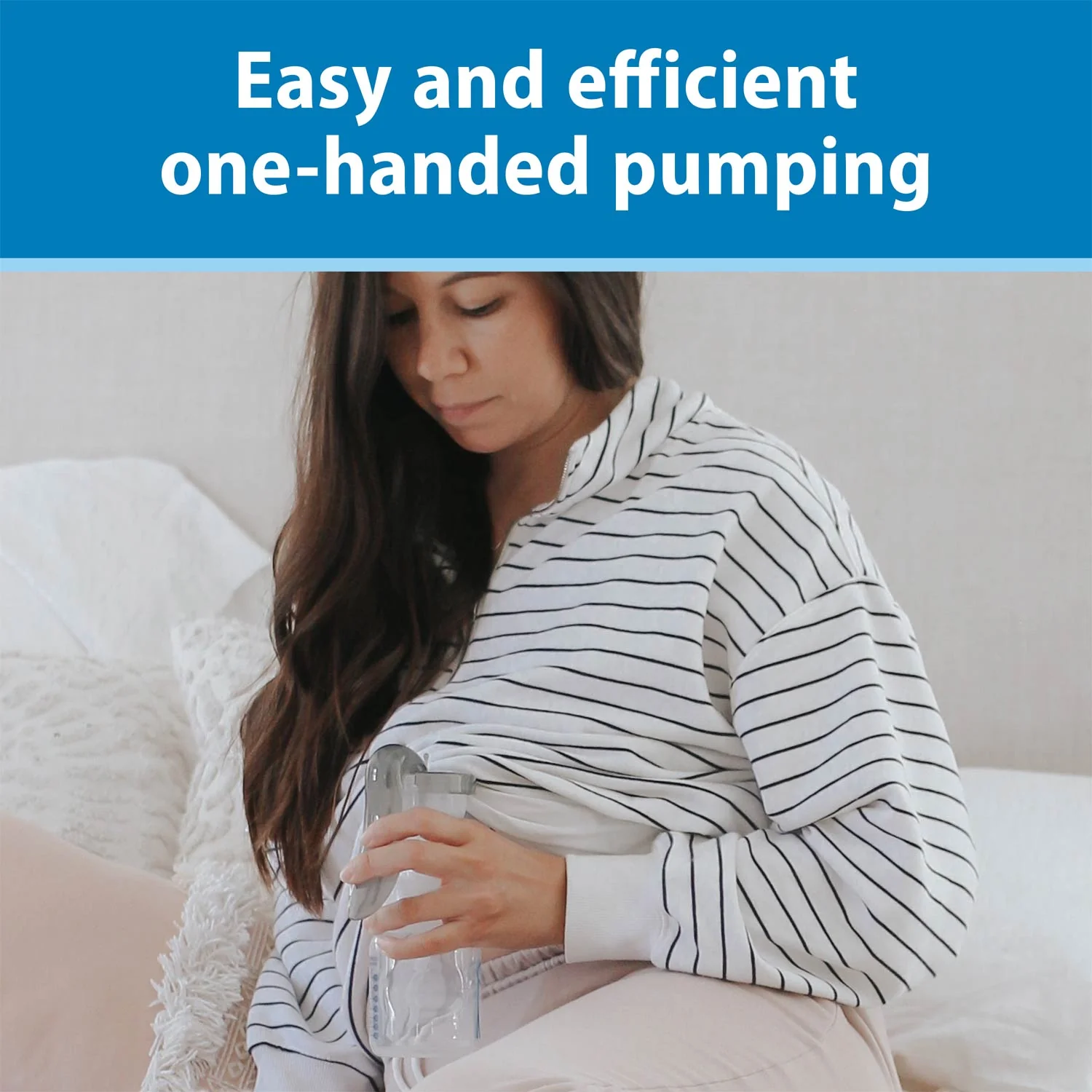 Dr. Brown's™ Manual Breast Pump with SoftShape™ Silicone Shield - Image 4