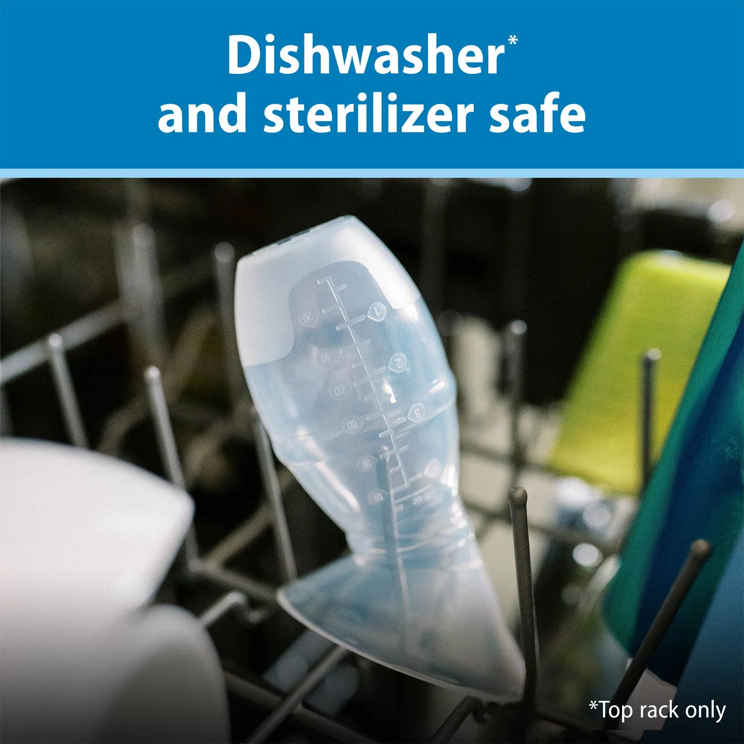 Dr. Brown's Silicone Breast Pump Breast Milk Catcher with Options+ Anti-Colic Baby Bottle & Travel Bag - Image 5